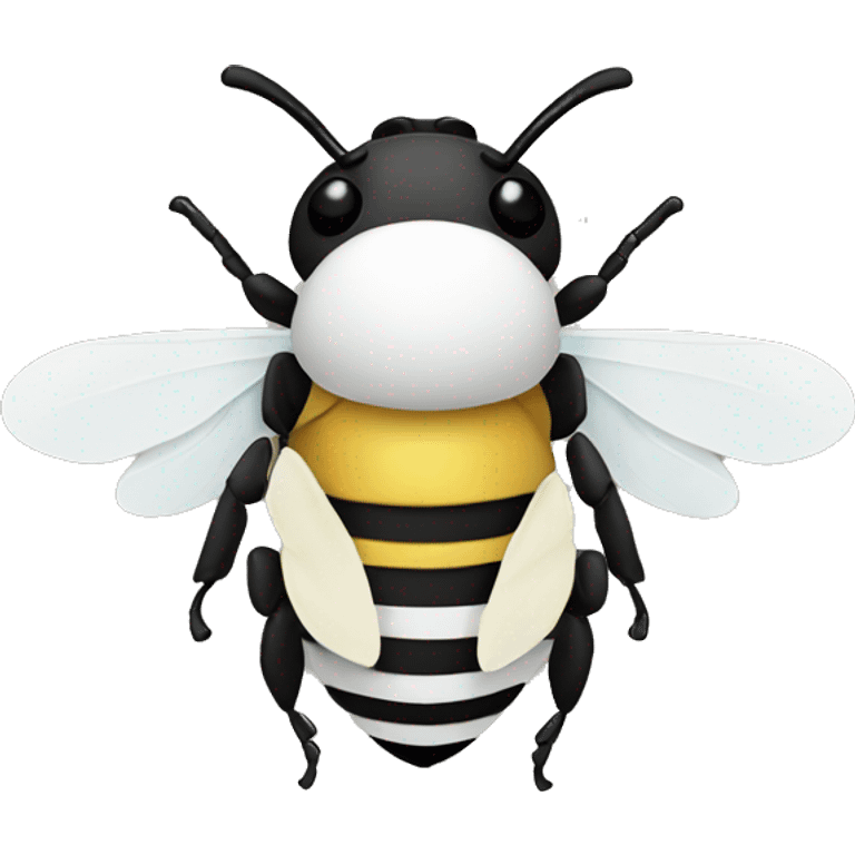 White bee  emoji