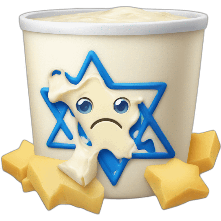 Dairy with Star of David emoji