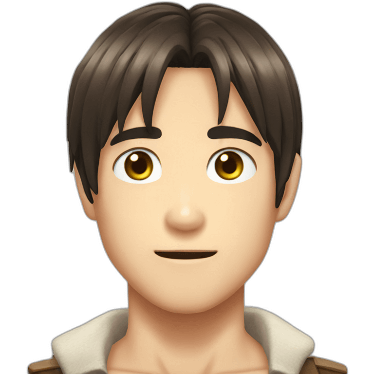 Eren jaeger long hair emoji