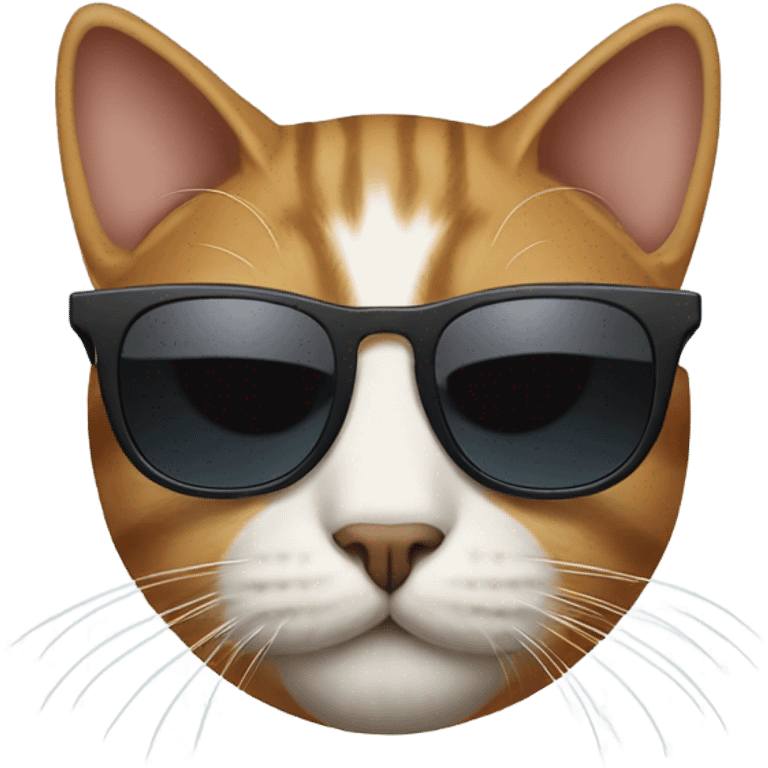 Cat with sunglasses  emoji