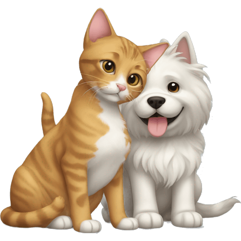 Cat and dog emoji