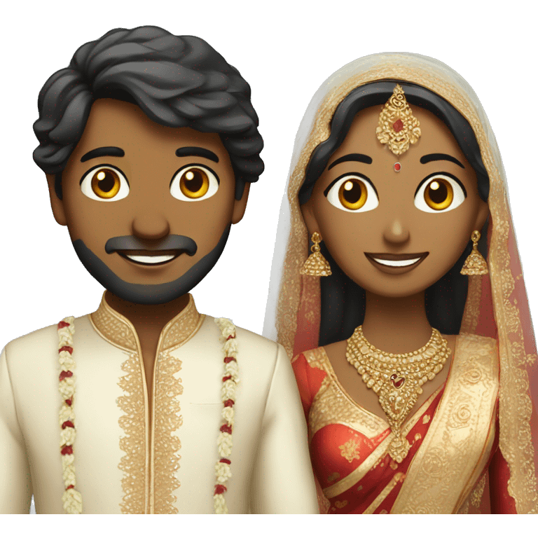 indian bride and groom emoji