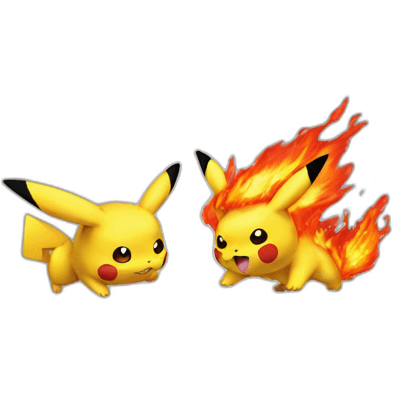 pikachu  et draceufeu emoji