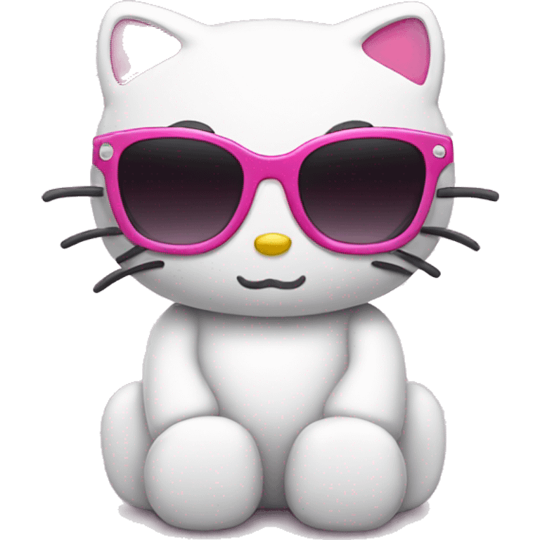 Hello kitty with sunglasses emoji