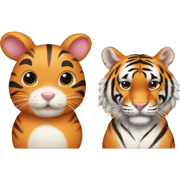 bunny and tiger emoji