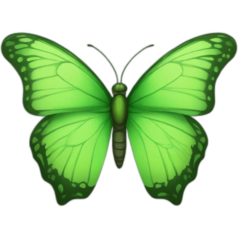 green butterfly emoji