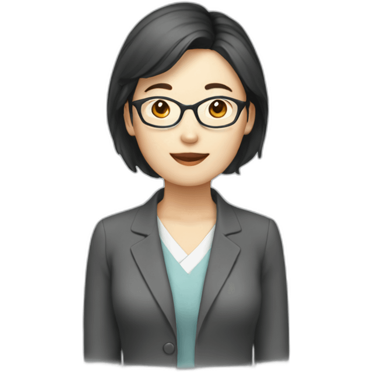 korean french teacher woman emoji