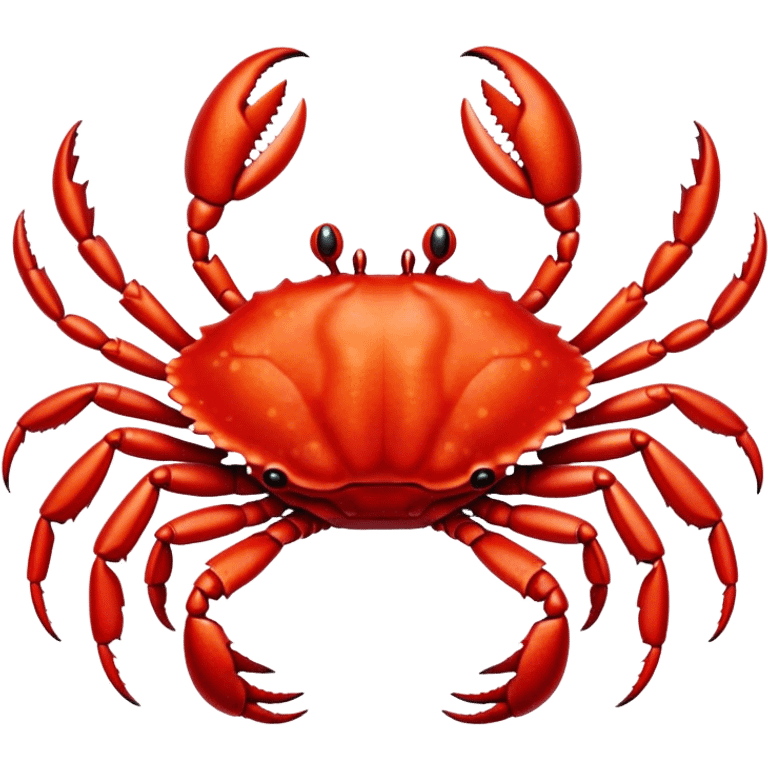 Red alien crab, full body emoji