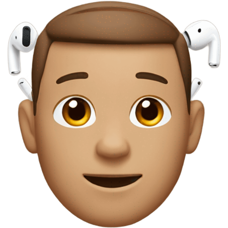 brown beige airpods emoji