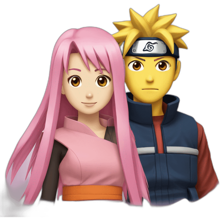 Naruto et sakura emoji