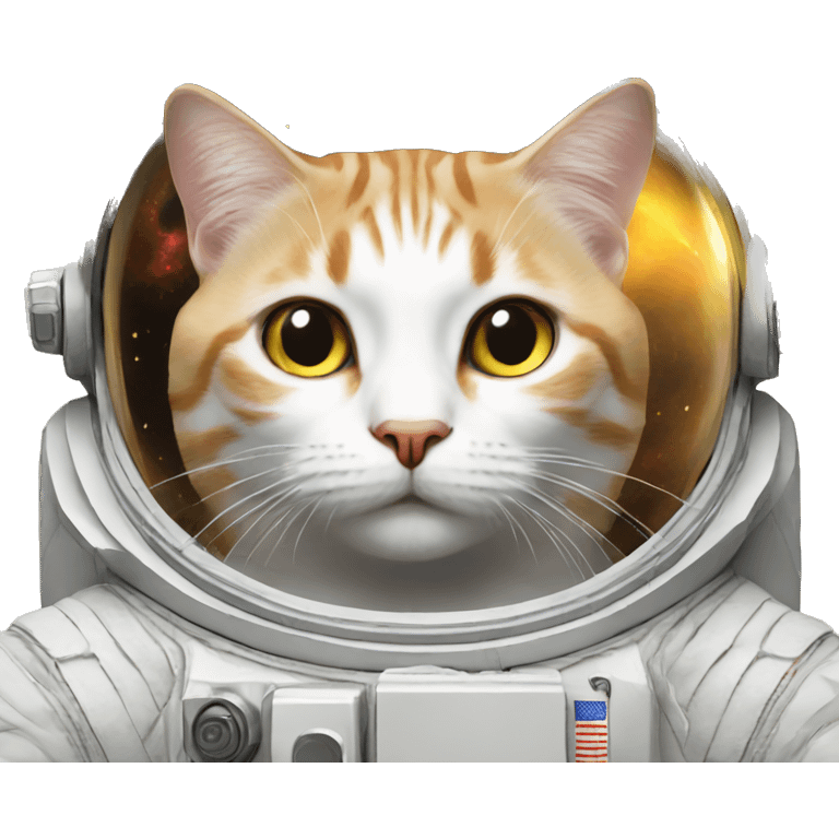 Cat in the space emoji