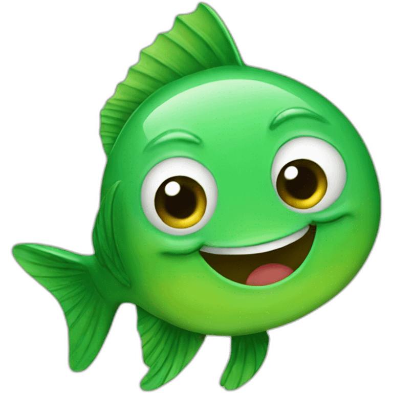 green fish thumbs up emoji