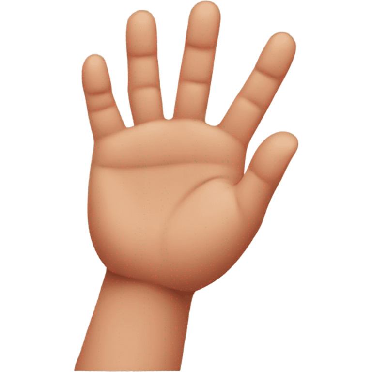 A little kid with sausage fingers emoji