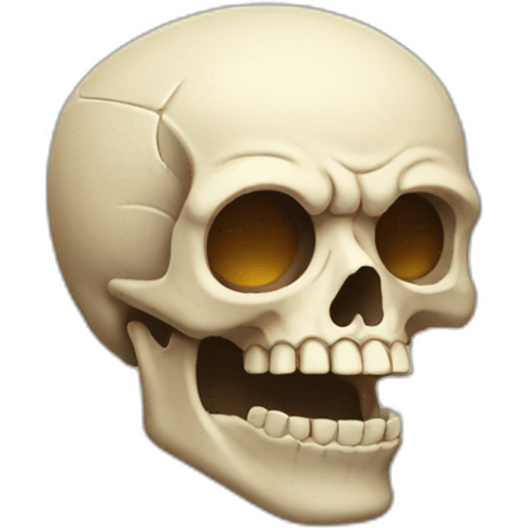 skull shocked emoji