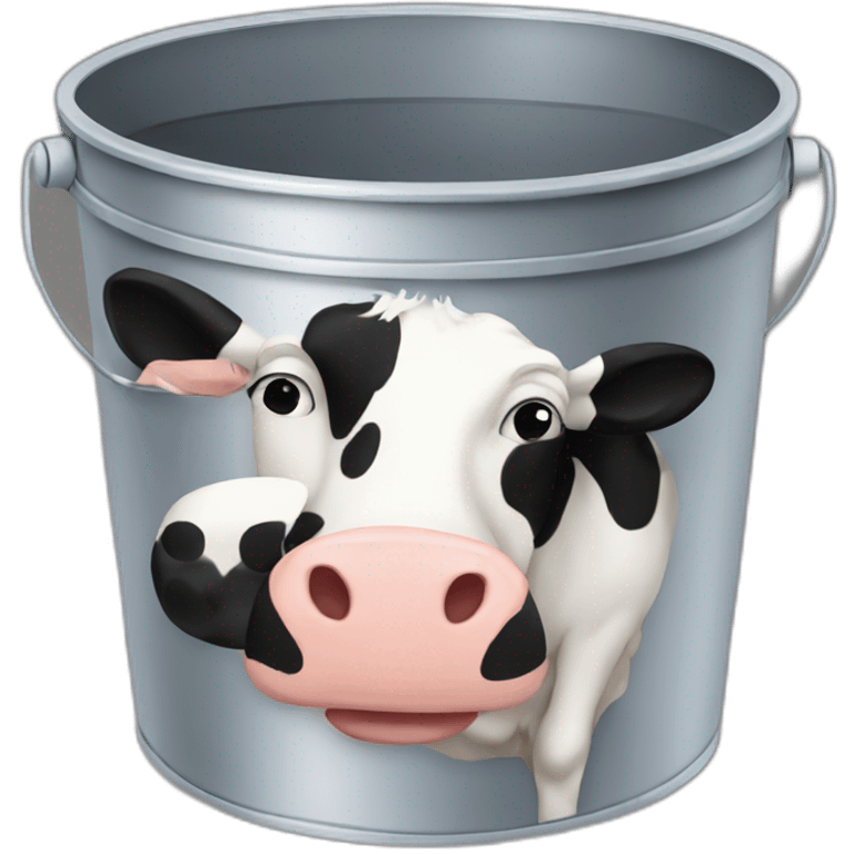 bucket of cow emoji