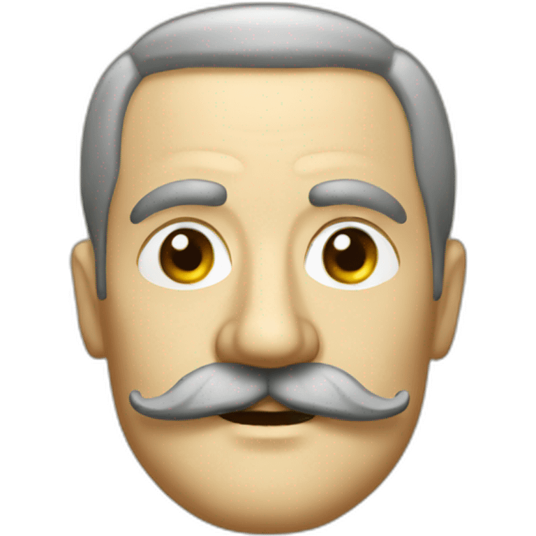 world war 2 german leader  with squared moustache emoji