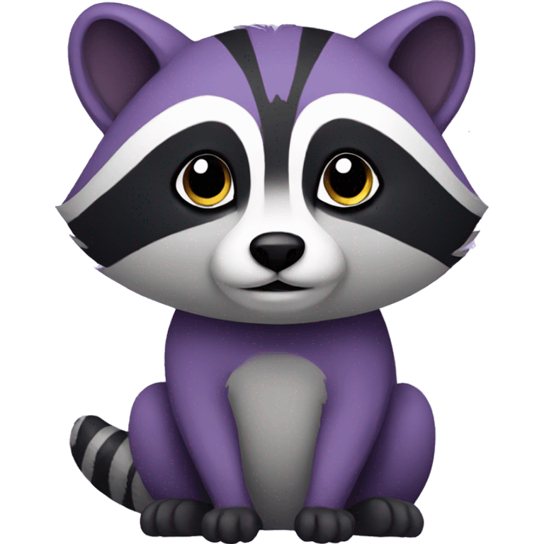 purple raccoon emoji