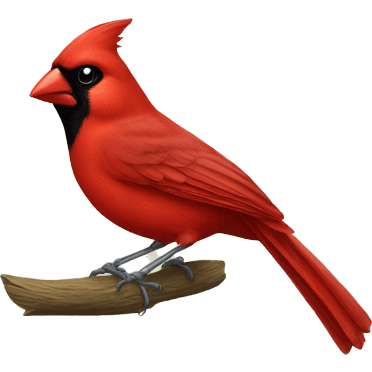 Cardinal bird emoji