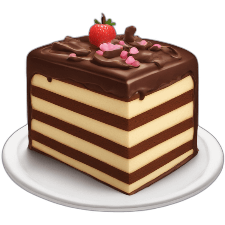 Layer cake chocolate emoji