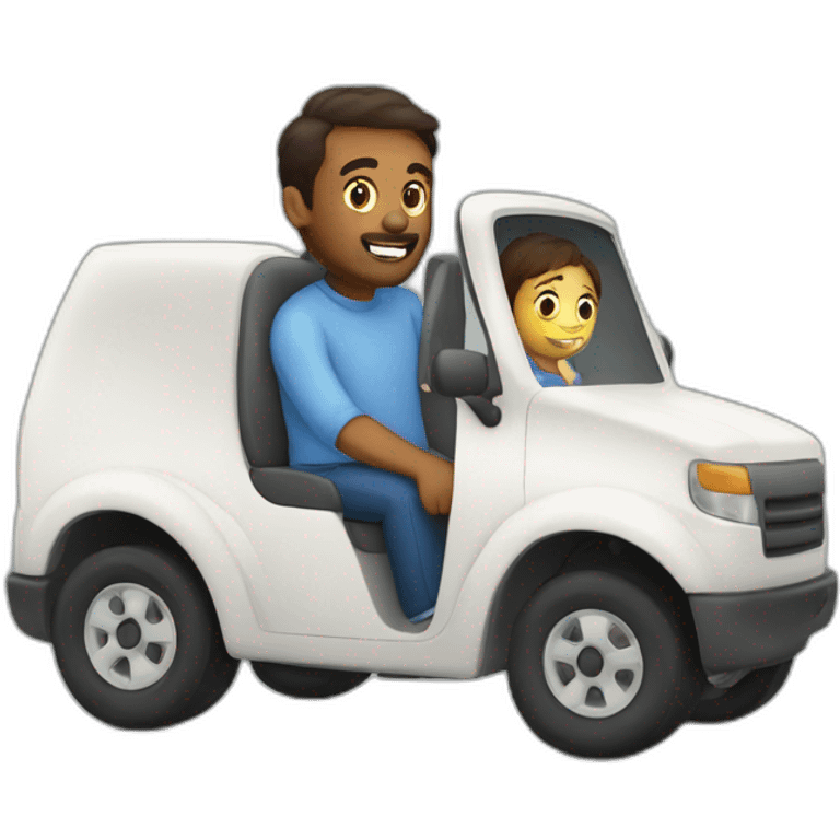 Dad leaving family to get milk emoji