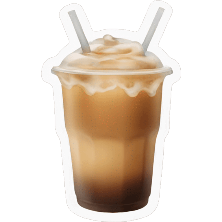 Aesthetic tan iced coffee emoji