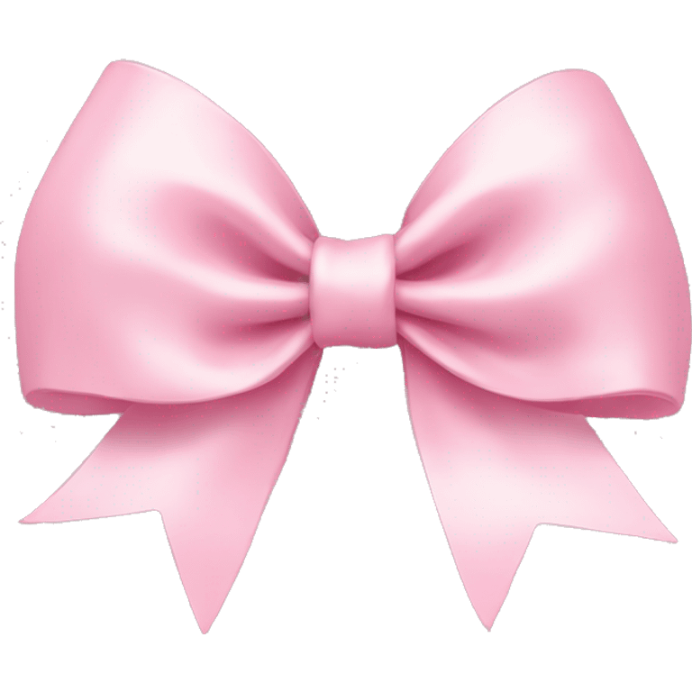 baby pink christmas bow emoji