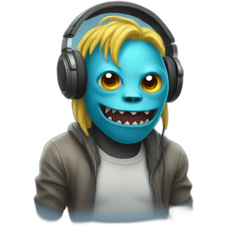 monster with headphones emoji