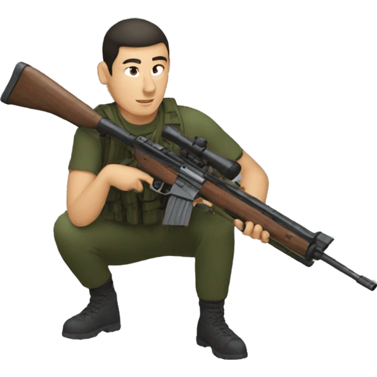 tokaev with rifle  emoji