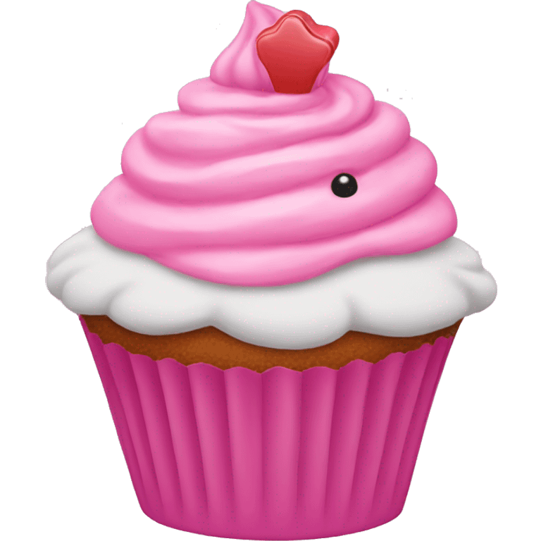 pink cupcake emoji