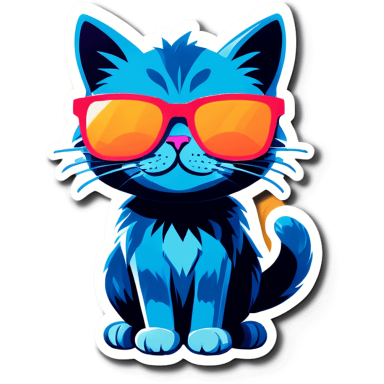 Cat with sunglasses emoji