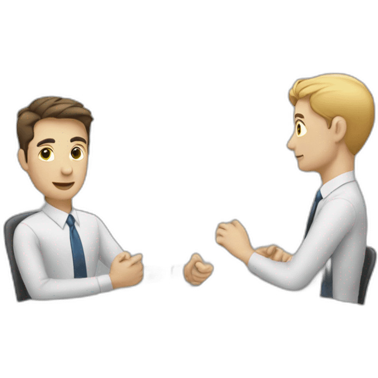 two-Colleagues-on-a-meeting-white-skin emoji