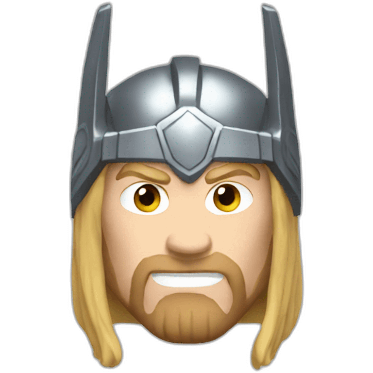 Thor marvel face emoji emoji