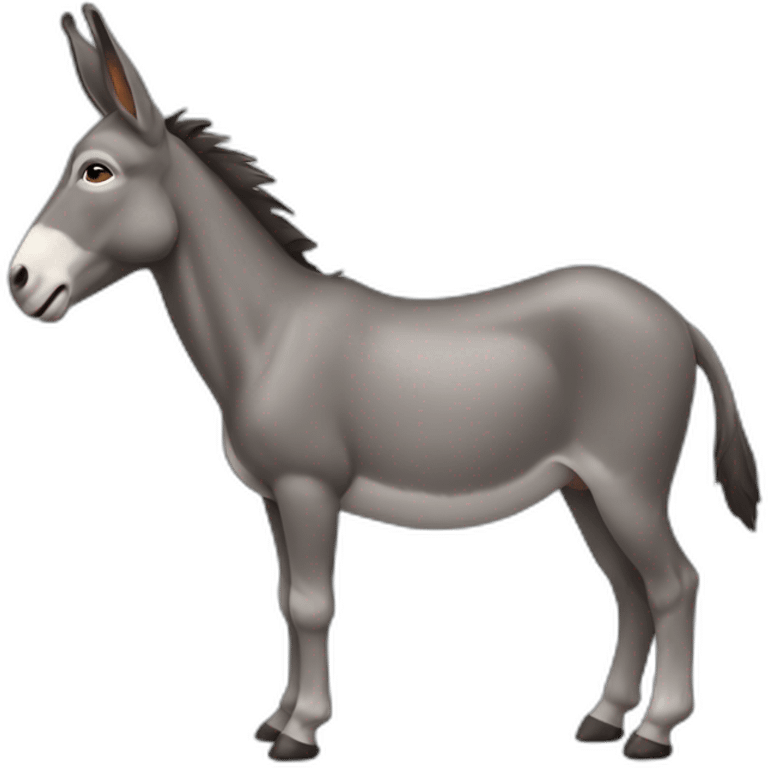 donkey male full body, anatomically correct emoji