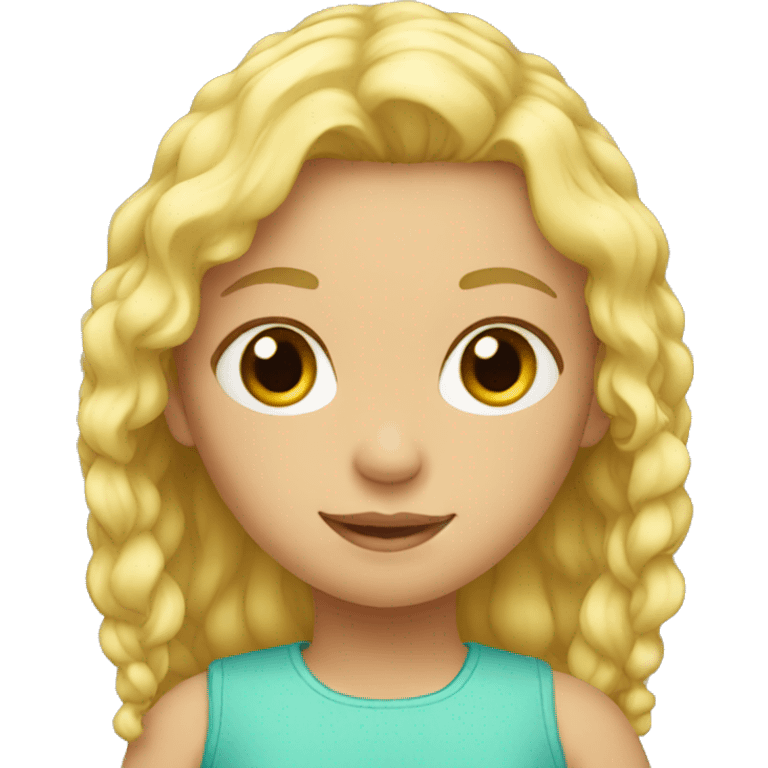 blonde little girl emoji