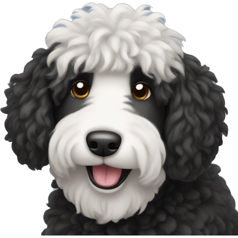 black-sheepadoodle-dog emoji