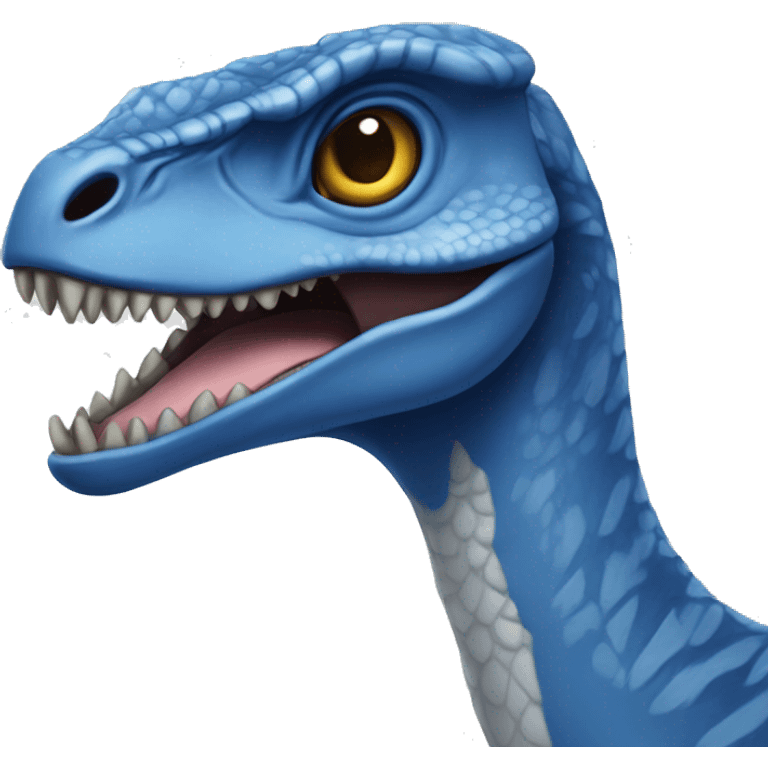 Blue velociraptor  emoji