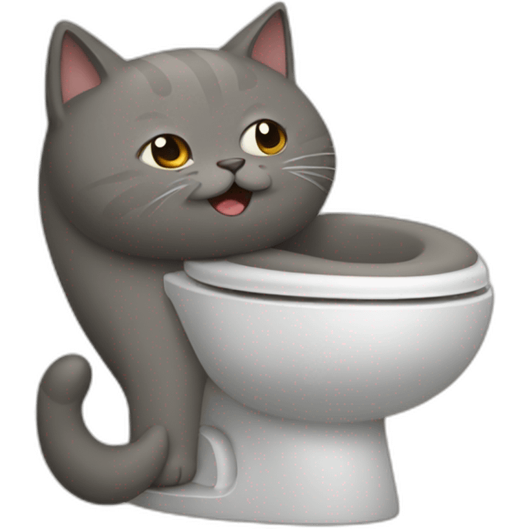 Cat-pooping emoji