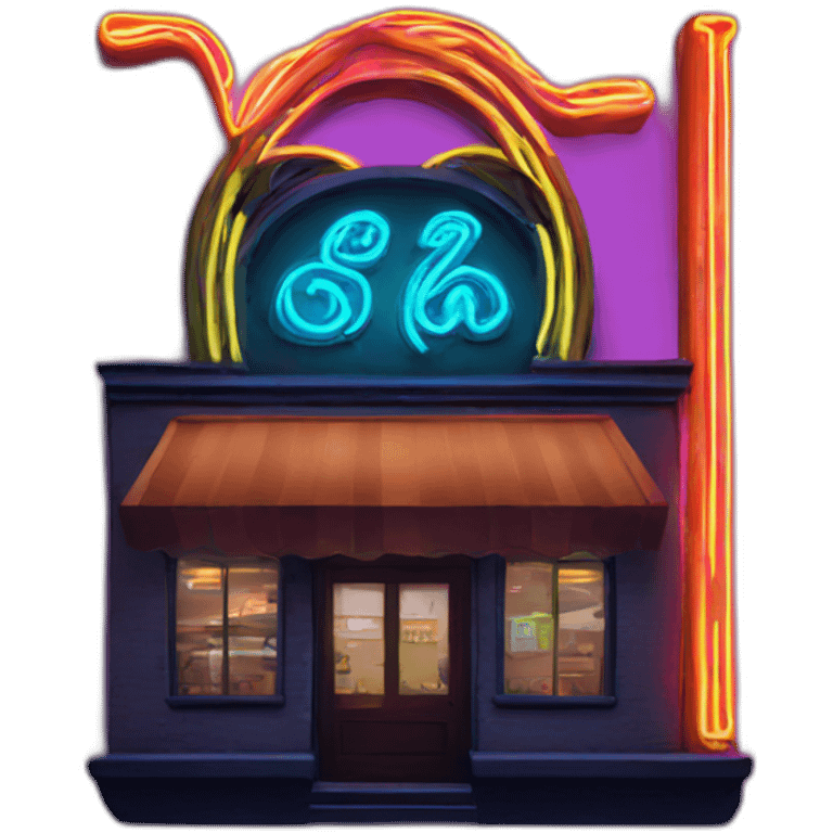 neon-sign emoji