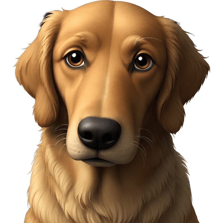 realistic indoor dog portrait emoji