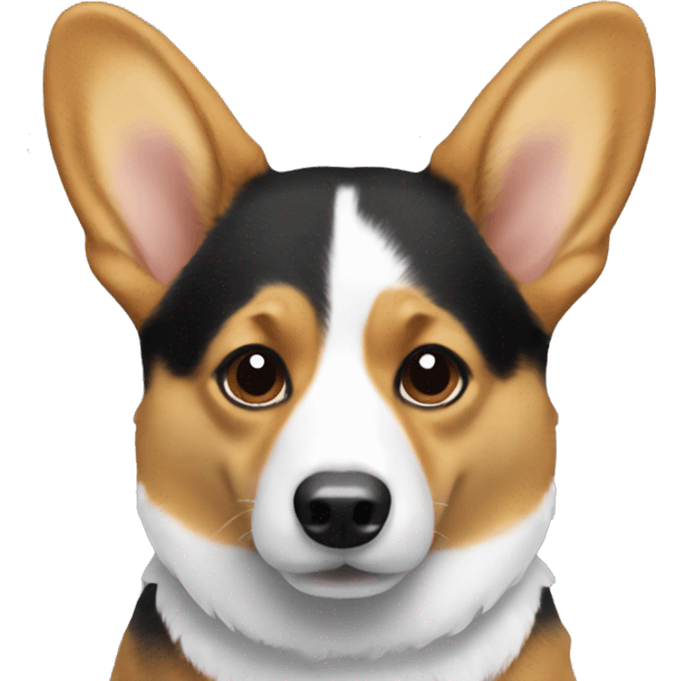 Corgi black emoji