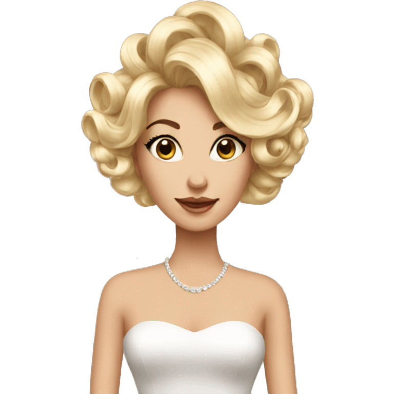 Glamorous hair elegant emoji