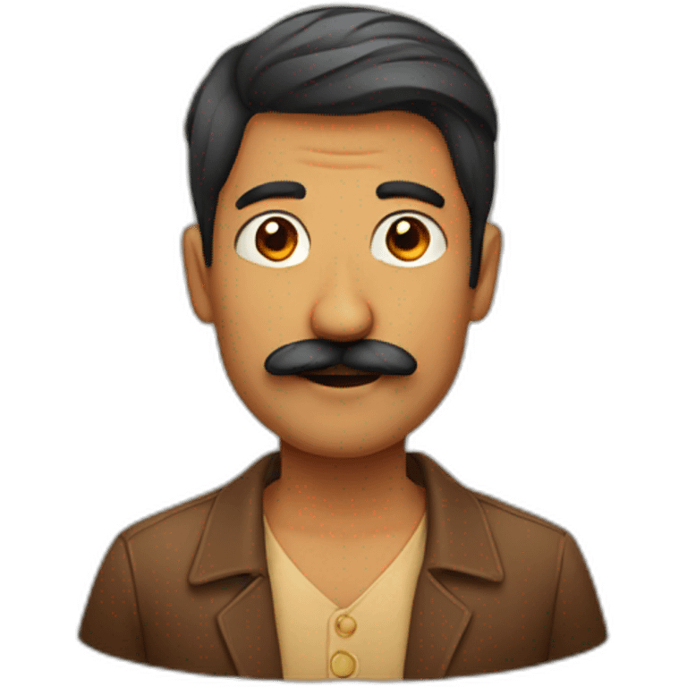 indian male with stache emoji