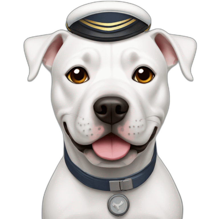 white staffy pilot emoji