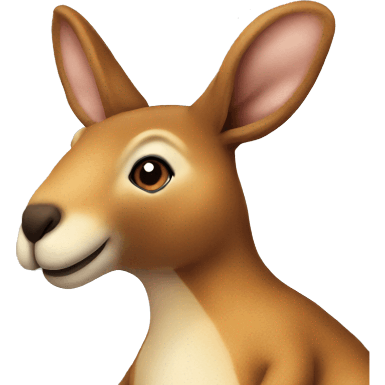 Kangaroo stuffed animal emoji