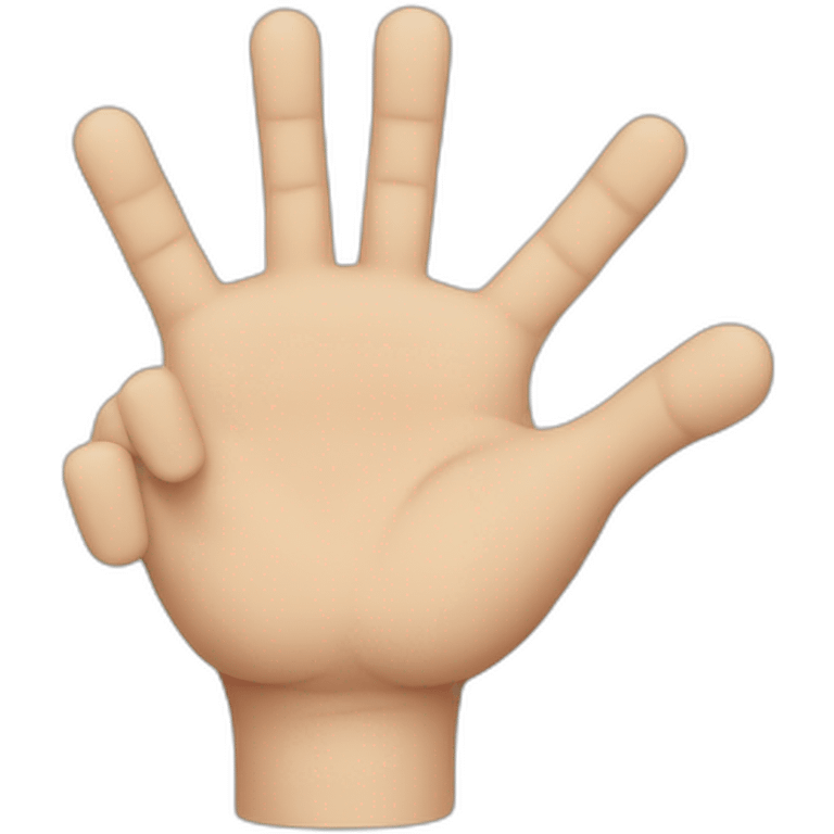 7 fingered hand emoji