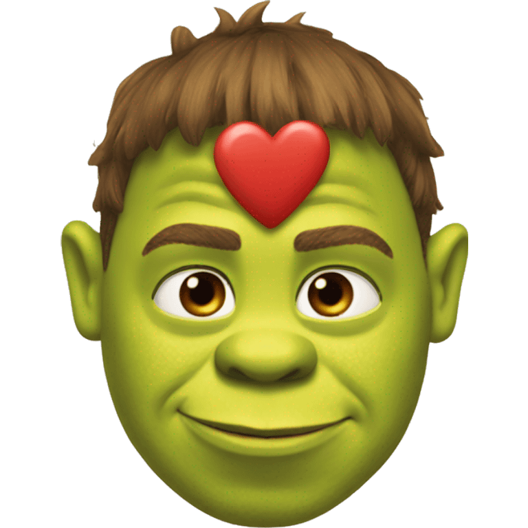 Shrek with heart  emoji