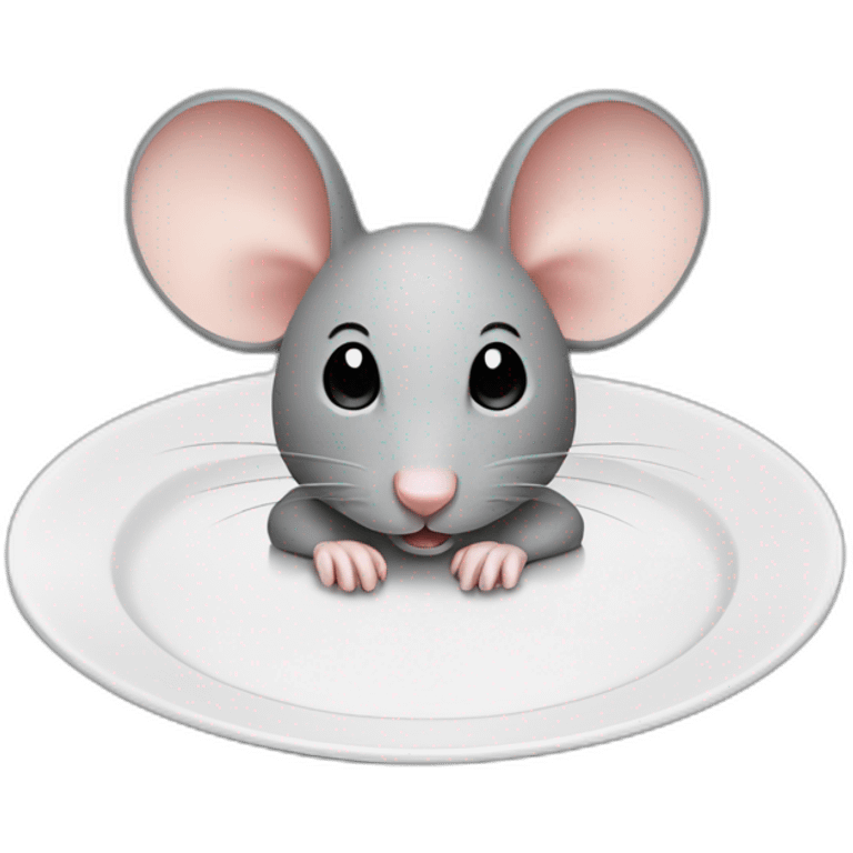 mouse holding an empty plate emoji