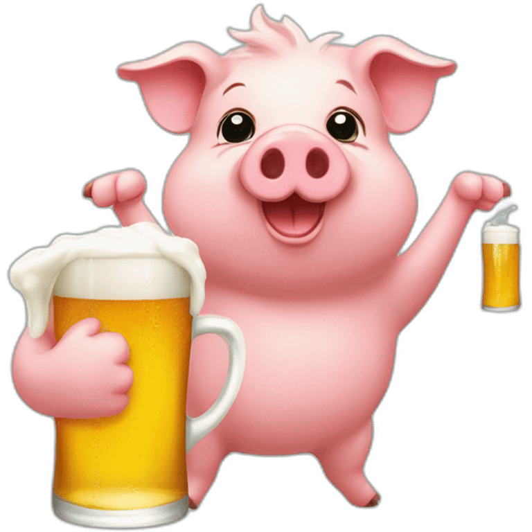 Ginea-pig drink a beer emoji