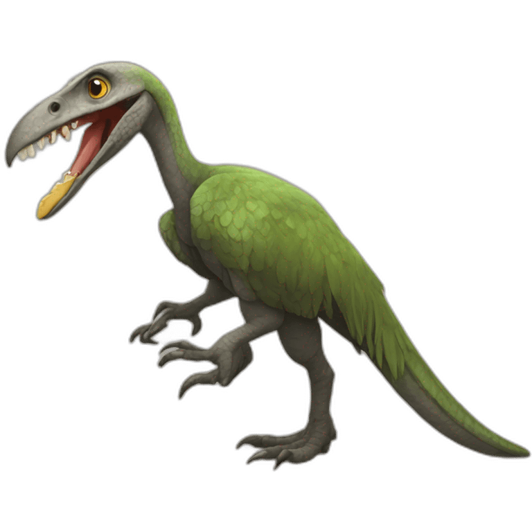 utharaptor qui mange un dodo emoji