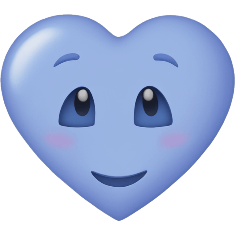 Periwinkle colored heart emoji